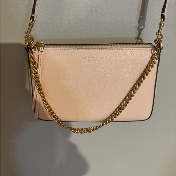 Tory Burch Women's Pink Leather Shoulder Bag - Picture 5 of 7